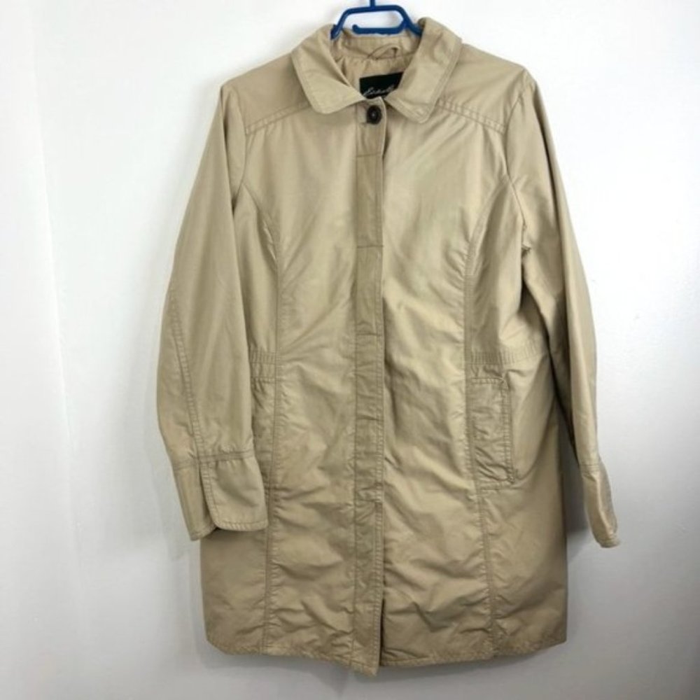 Eddie Bauer Beige Lined Trench Coat